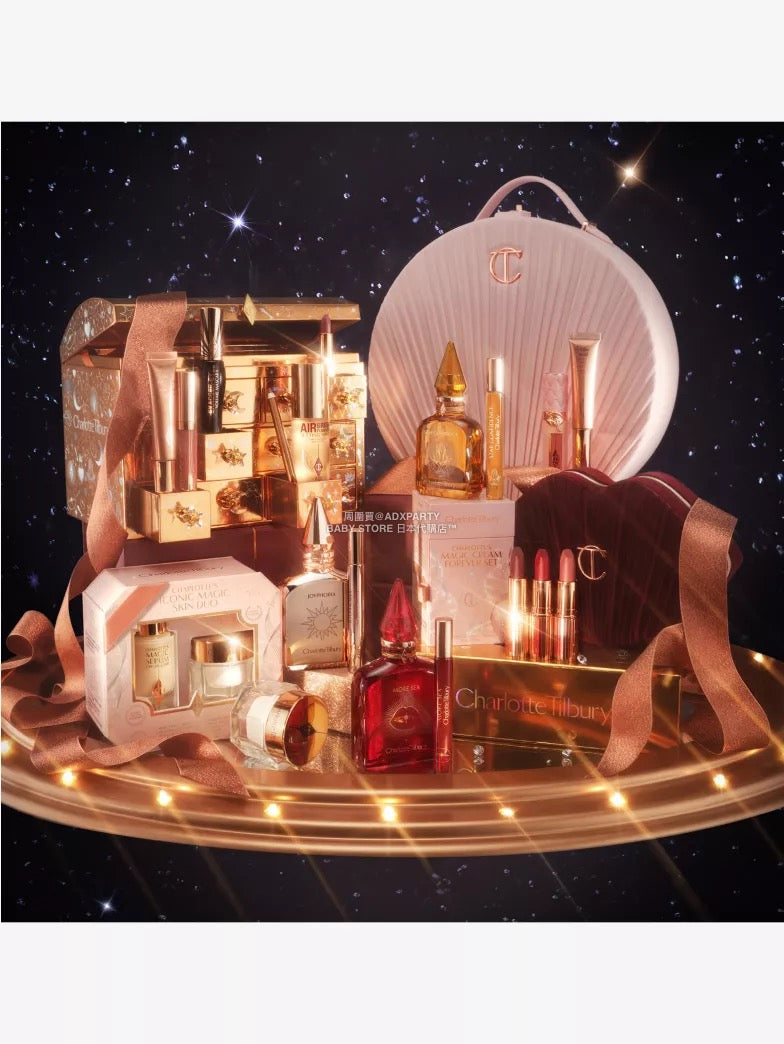 英美直送 CHARLOTTE TILBURY Charlotte's Beauty Treasure Chest 12-Door Beauty Worth £264 聖誕倒數日曆 大人款 聖誕快樂特輯 聖誕倒數日曆 滿$900可加$25免運 Christmas Advent Calendars 2025