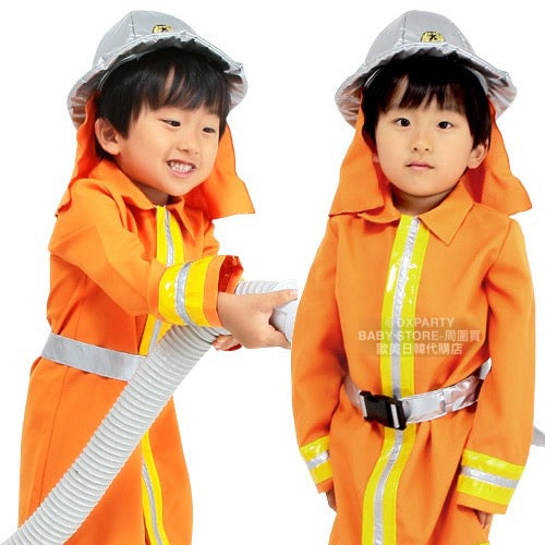 Japanese direct firefighter 120cm boy's Halloween Cosplay costume Halloween ghost special AAA