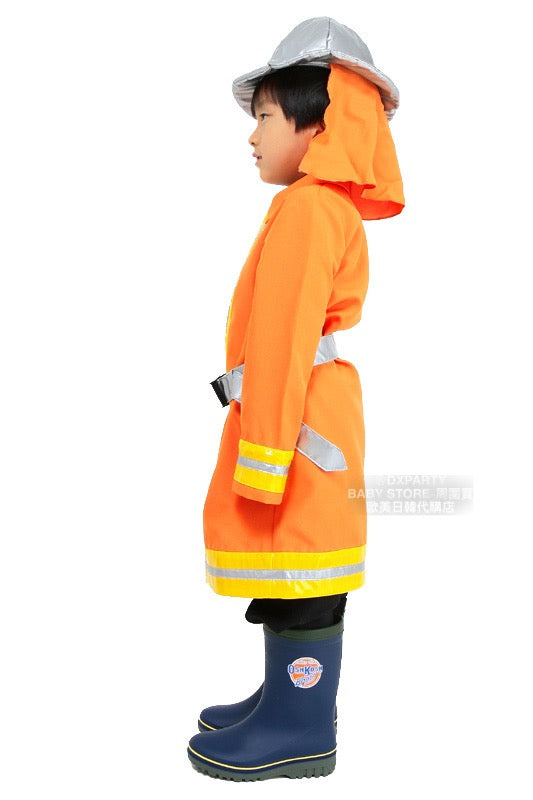Japanese direct firefighter 120cm boy's Halloween Cosplay costume Halloween ghost special AAA