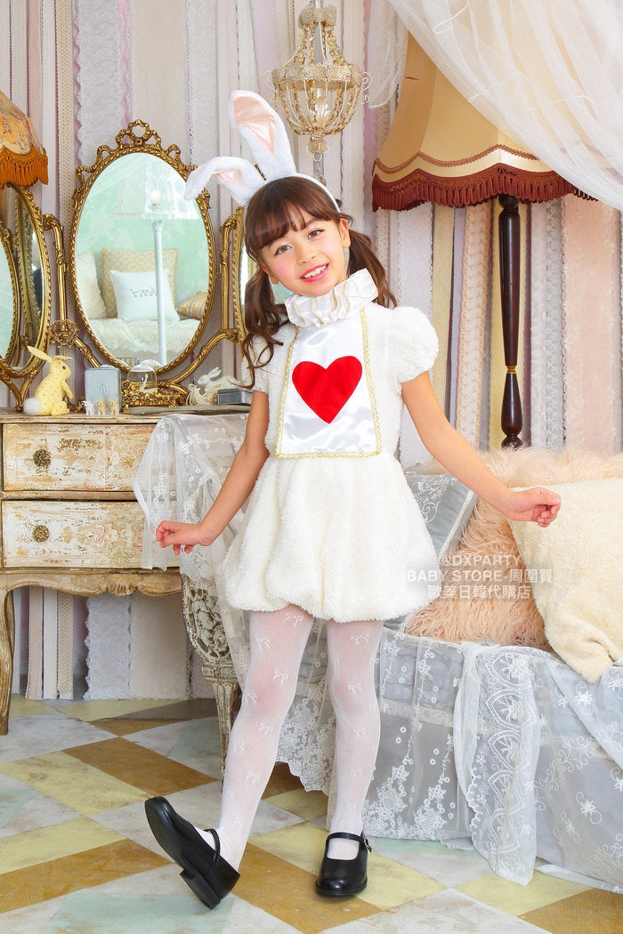 日本直送 兔仔 120-140cm 女童款 萬聖節 Cosplay服裝 Halloween攪鬼特輯 AAA