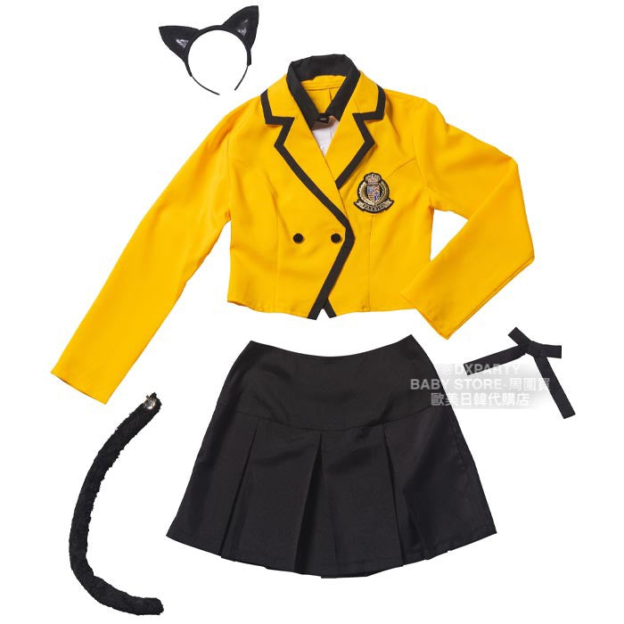 日本直送 黒猫學院風 Free Size 大人款 萬聖節 Cosplay服裝 Halloween攪鬼特輯 AAA