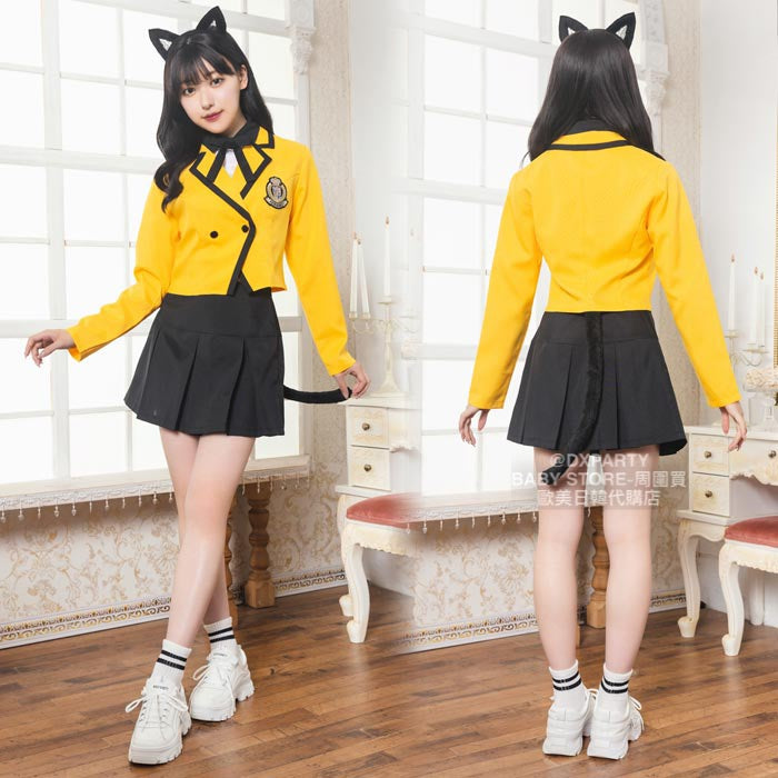 日本直送 黒猫學院風 Free Size 大人款 萬聖節 Cosplay服裝 Halloween攪鬼特輯 AAA
