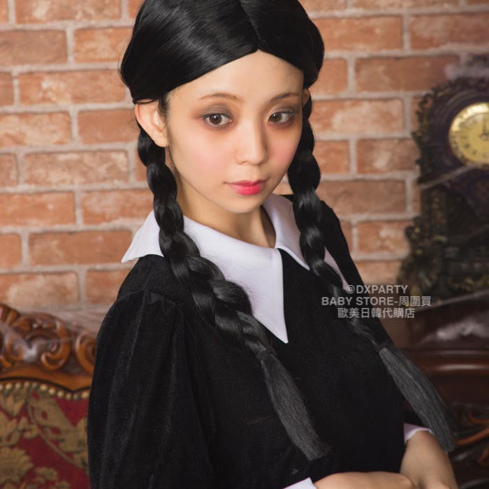 日本直送 Wednesday星期三 Free Size 大人款 萬聖節 Cosplay服裝 Halloween攪鬼特輯 AAA