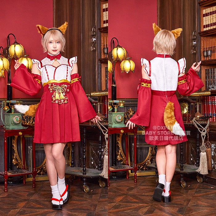 日本直送 狐狸貓 Free Size 大人款 萬聖節 Cosplay服裝 Halloween攪鬼特輯 AAA