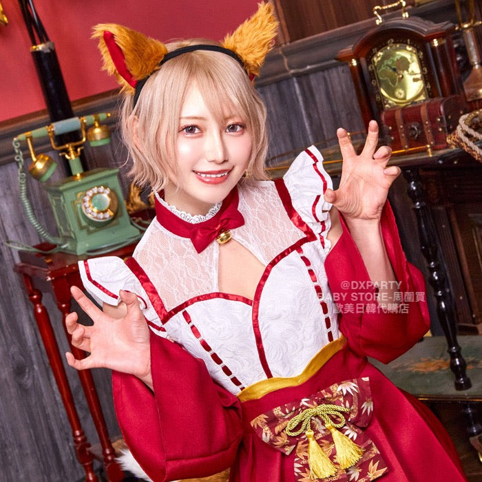 日本直送 狐狸貓 Free Size 大人款 萬聖節 Cosplay服裝 Halloween攪鬼特輯 AAA