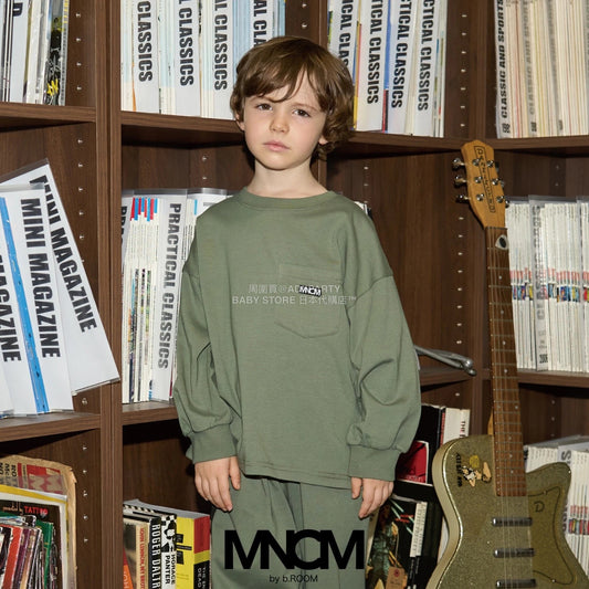 日本童裝 b・R# 吸水速乾 防UV 口袋長袖上衣 110-150cm 男童款 秋季 TOPS