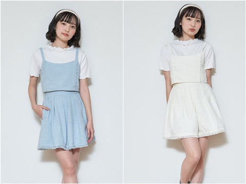 日本童裝  LoveTC Chanel風三件套裝 140-160cm 女童款 夏季 TOPS PANTS