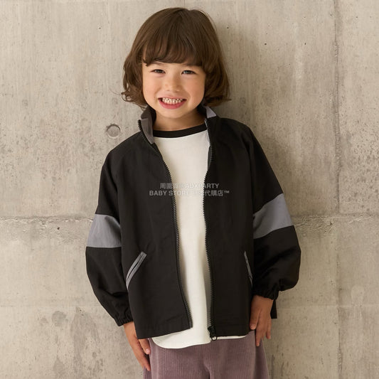 日本童裝 b・R# 拼色手袖風褸 100-150cm 男童款 秋季 OUTERWEAR
