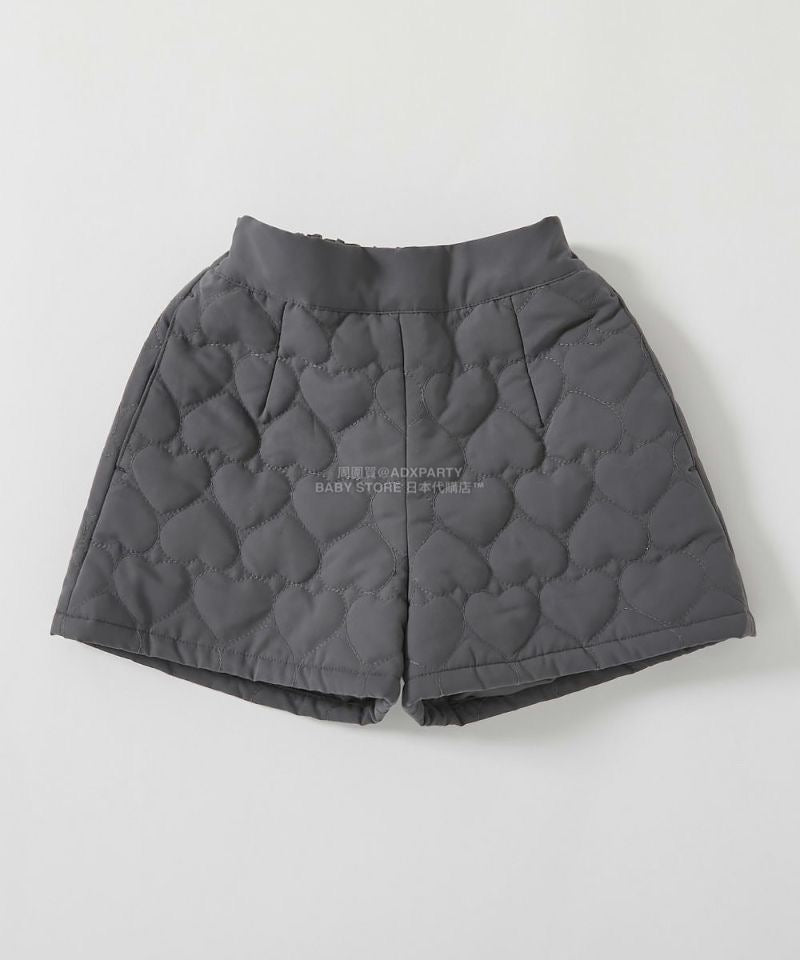 日本童裝 dev!rock 心型絎縫短褲 100-160cm 女童款 冬季 PANTS