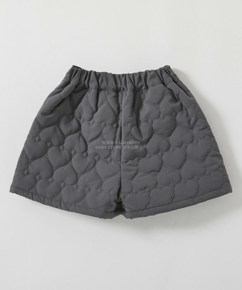 日本童裝 dev!rock 心型絎縫短褲 100-160cm 女童款 冬季 PANTS