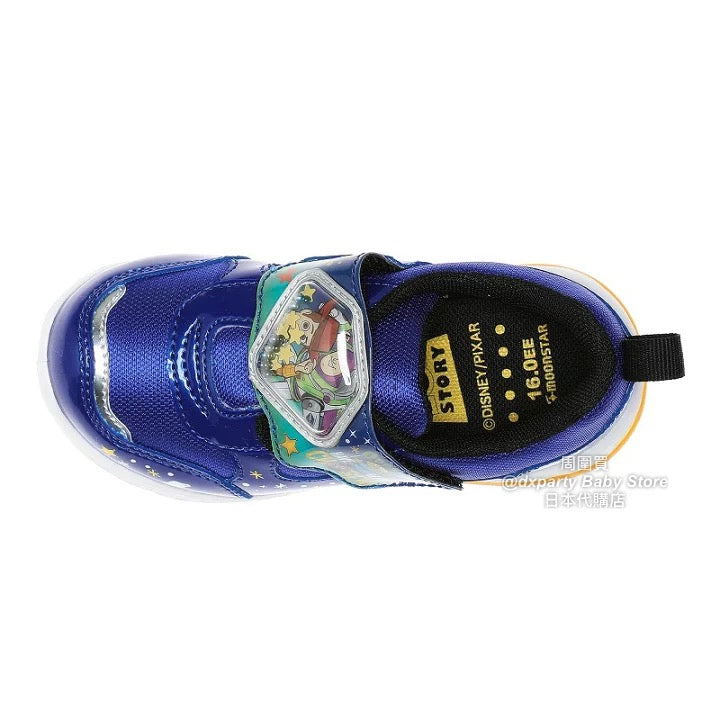 Moonstar x Disney Antibacterial and Deodorant LED Sneakers (Direct from Japan) - Healthy Functional Children's Shoes (14-19cm) - Boys' Shoes