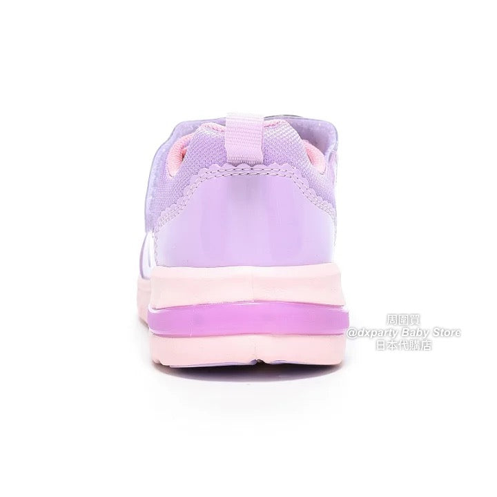 Moonstar x Disney Antibacterial and Deodorant LED Sneakers (Direct from Japan) - Healthy Functional Children's Shoes (14-19cm) - Girls' Shoes