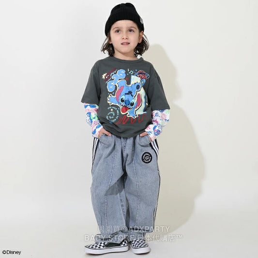 Japanese BDL x Disney Printed Two-Piece Top (90-140cm) for Boys (Summer)