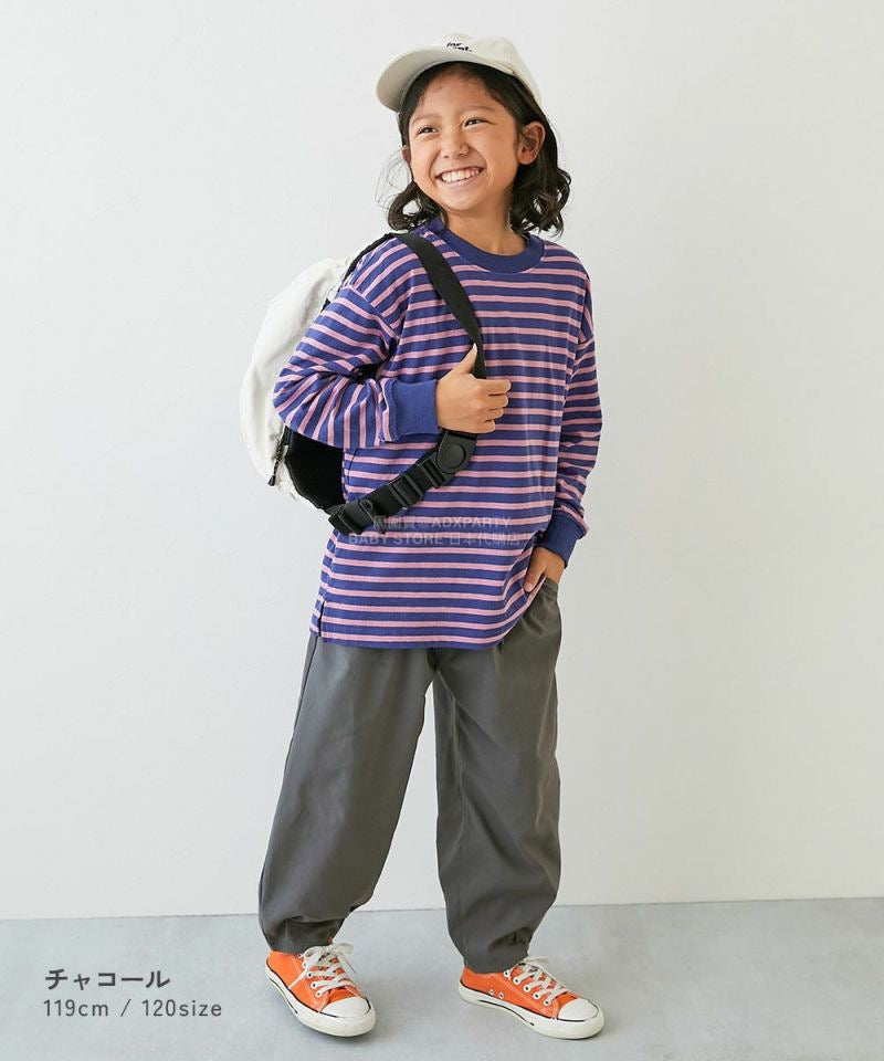 日本童裝 dev!rock 彈性斜紋寬鬆長褲 100-160cm 男童款/女童款 冬季 PANTS