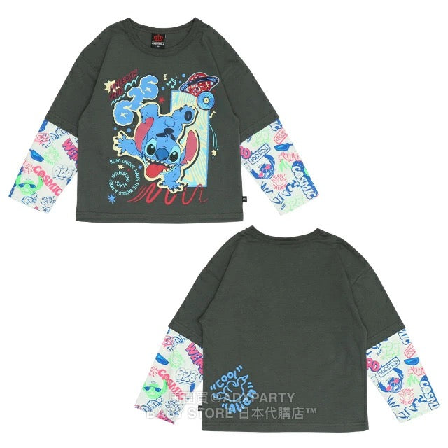 Japanese BDL x Disney Printed Two-Piece Top (90-140cm) for Boys (Summer)