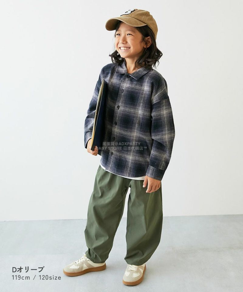 日本童裝 dev!rock 彈性斜紋寬鬆長褲 100-160cm 男童款/女童款 冬季 PANTS