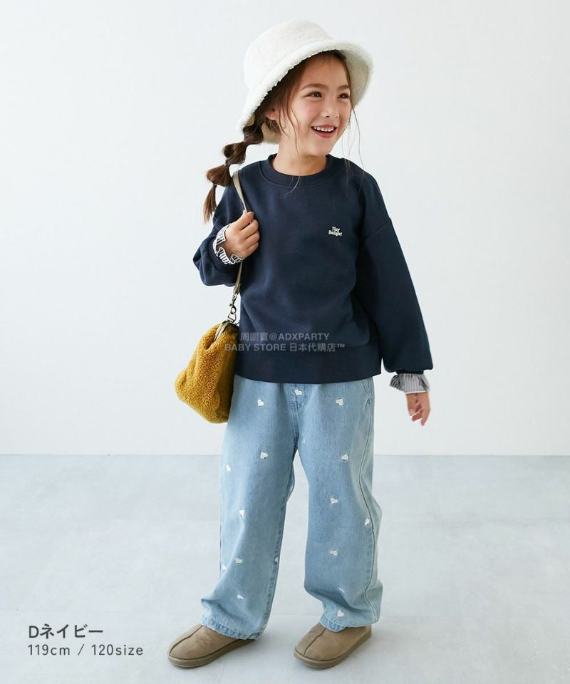 日本童裝 dev!rock 抓毛拼袖可愛衛衣 100-160cm 女童款 冬季 TOPS