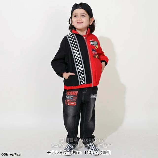 Japanese BDL x Disney Waterproof Cars Windbreaker (90-130cm) for Boys: Summer Outerwear (BDL Fitted)