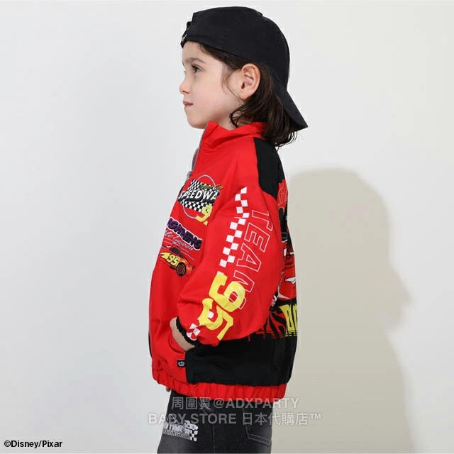 Japanese BDL x Disney Waterproof Cars Windbreaker (90-130cm) for Boys: Summer Outerwear (BDL Fitted)