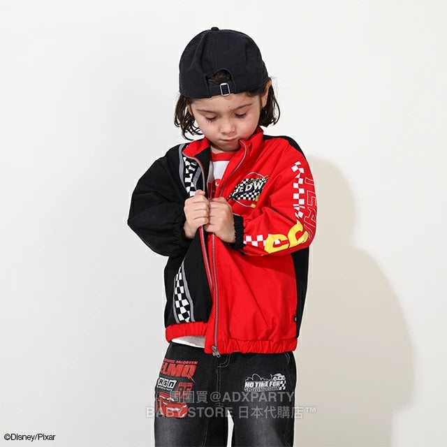Japanese BDL x Disney Waterproof Cars Windbreaker (90-130cm) for Boys: Summer Outerwear (BDL Fitted)