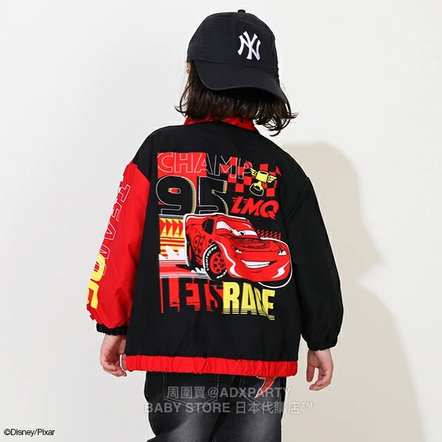 Japanese BDL x Disney Waterproof Cars Windbreaker (90-130cm) for Boys: Summer Outerwear (BDL Fitted)