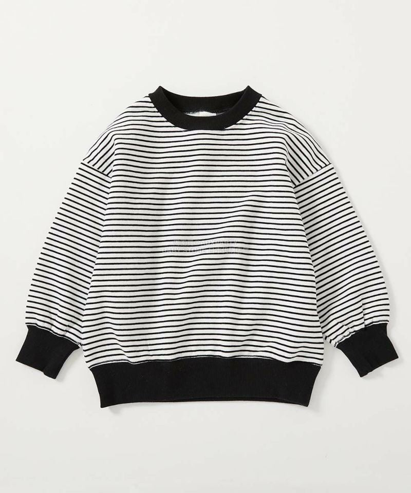 日本童裝 dev!rock 抓毛間條衛衣 100-160cm 女童款 冬季 TOPS
