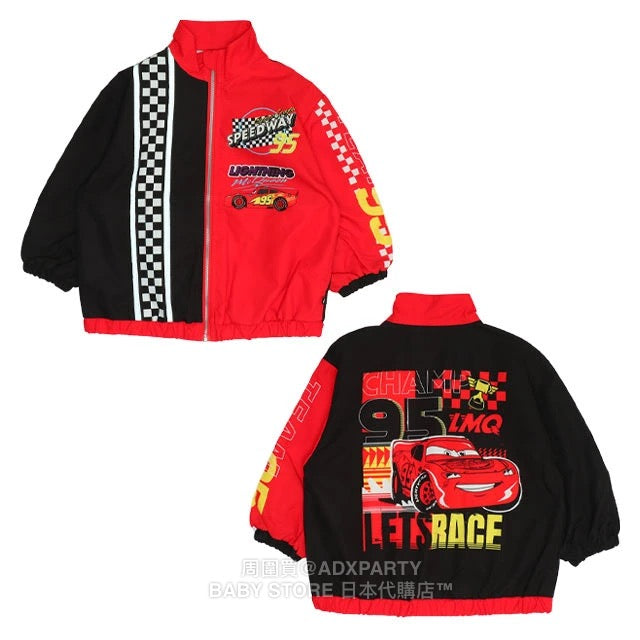 Japanese BDL x Disney Waterproof Cars Windbreaker (90-130cm) for Boys: Summer Outerwear (BDL Fitted)