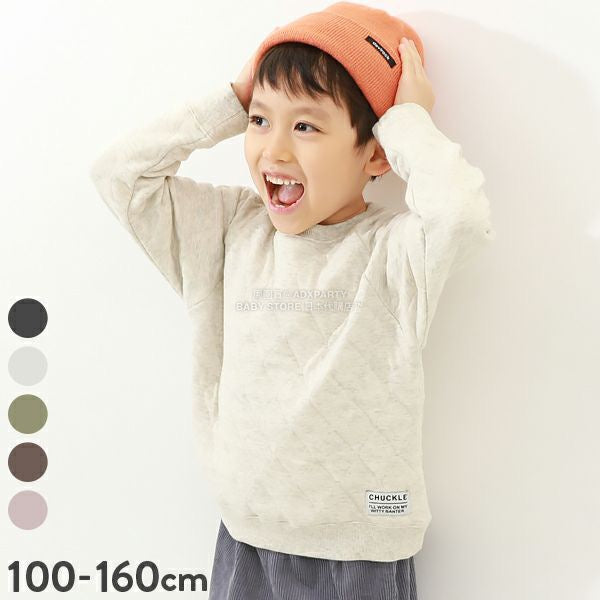 日本童裝 dev!rock 絎縫針織衛衣 100-160cm 女童款 冬季 TOPS