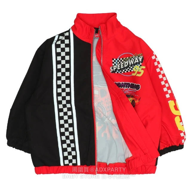 Japanese BDL x Disney Waterproof Cars Windbreaker (90-130cm) for Boys: Summer Outerwear (BDL Fitted)