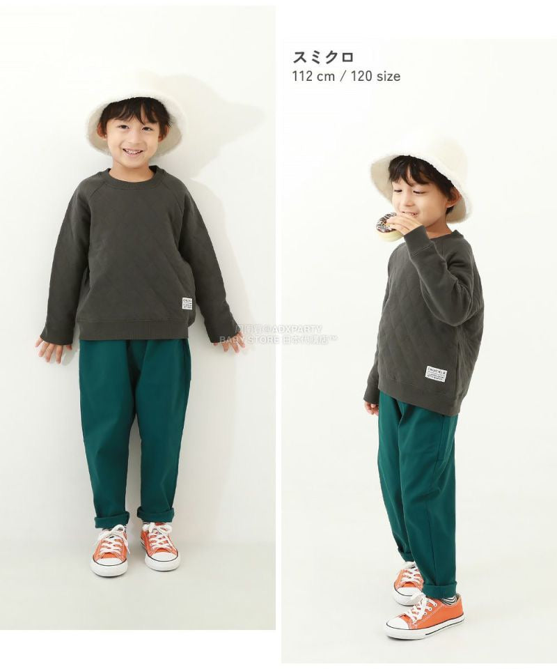 日本童裝 dev!rock 絎縫針織衛衣 100-160cm 女童款 冬季 TOPS