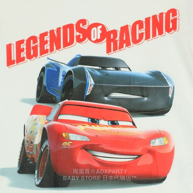 Japanese BDL x Disney Cars two-tone sleeve top 90-130cm boys' autumn TOPS