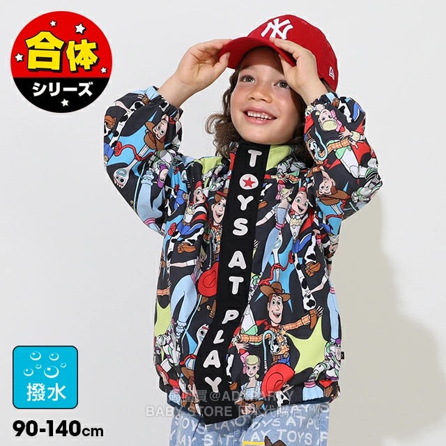Japanese BDL x Disney Waterproof Series Toy Story Windbreaker 90-140cm Boys/Girls Summer Outerwear BDL Fitted