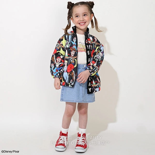 Japanese BDL x Disney Waterproof Series Toy Story Windbreaker 90-140cm Boys/Girls Summer Outerwear BDL Fitted
