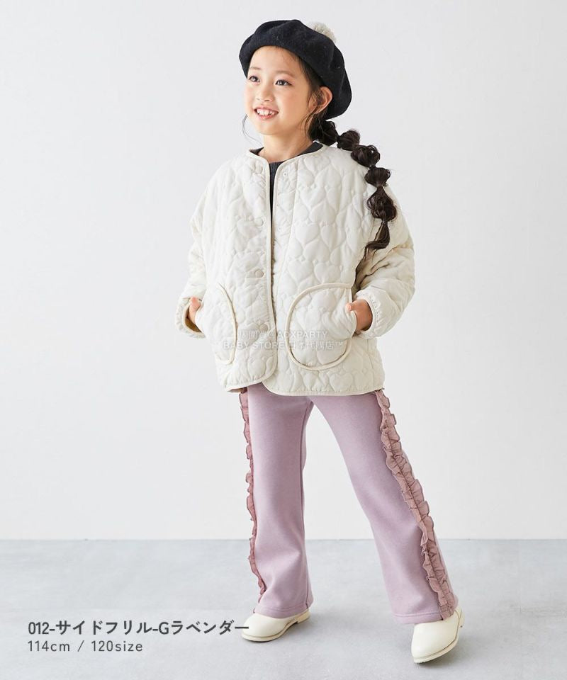 日本童裝 dev!rock 抓毛褶邊長褲 100-160cm 女童款 冬季 PANTS