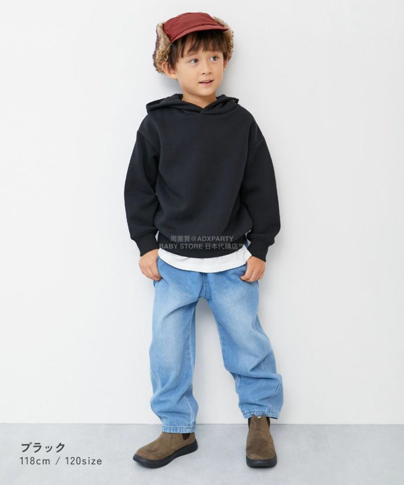 日本童裝 dev!rock 抓毛連帽衛衣 100-160cm 男童款/女童款 冬季 TOPS