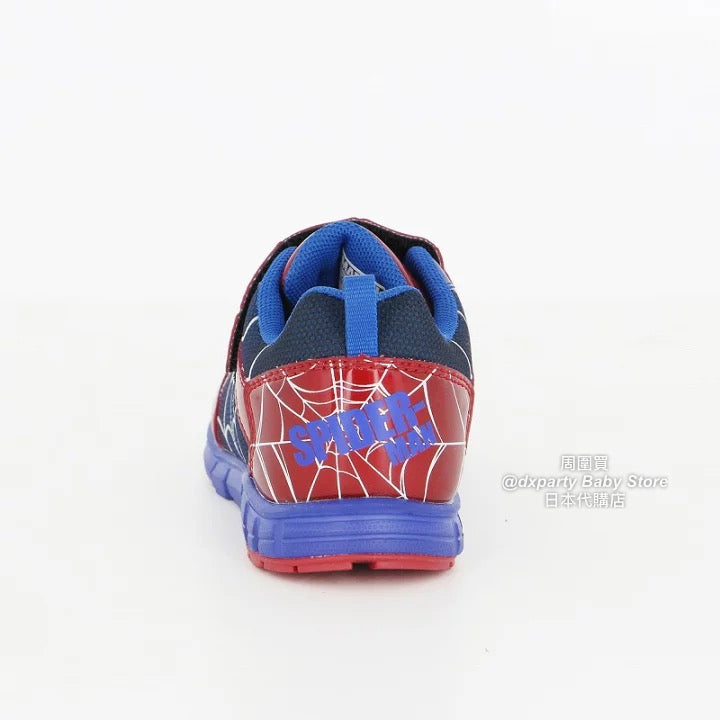 Moonstar x Marvel Spider-Man shoes (shipped directly from Japan) with antibacterial, odor-resistant, and wear-resistant soles for healthy function. 14-19cm for boys.