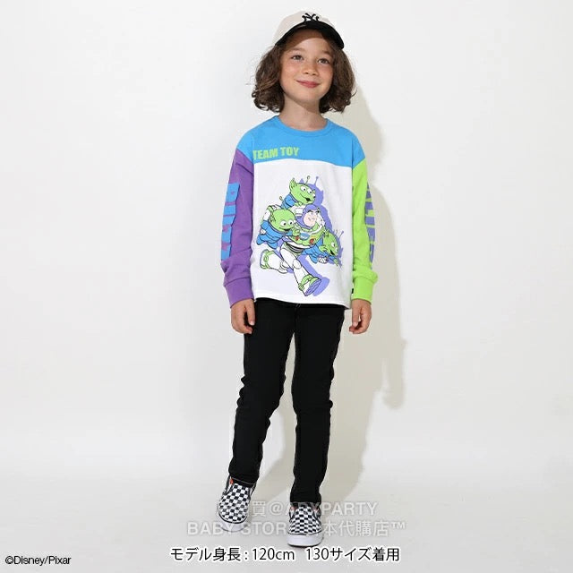 Japanese BDL x Disney ToyStory Printed Contrast Tops (80-140cm) for Boys/Girls Autumn
