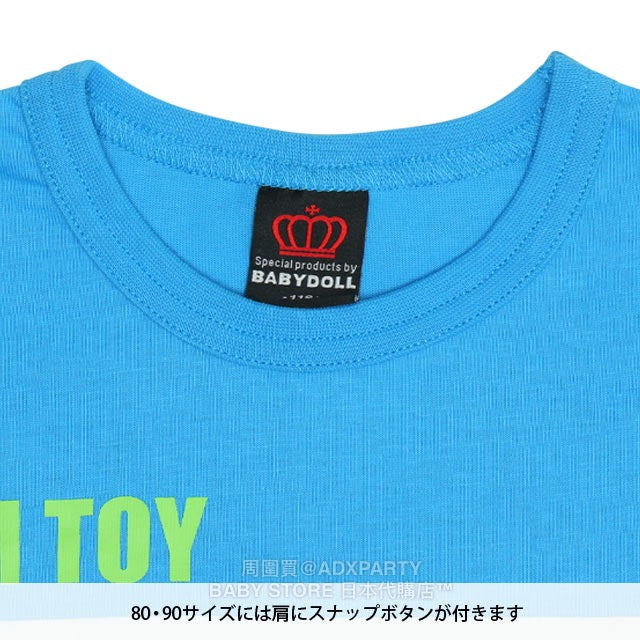 Japanese BDL x Disney ToyStory Printed Contrast Tops (80-140cm) for Boys/Girls Autumn