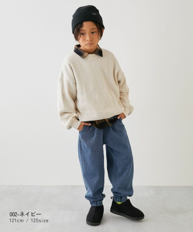 日本童裝 dev!rock 抓毛牛仔長褲 100-160cm 男童款/女童款 冬季 PANTS