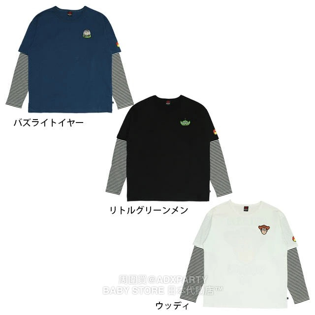 Japanese BDL x Disney ToyStory Fake Two-Piece Print Top (80-140cm) for Boys and Girls (Autumn)