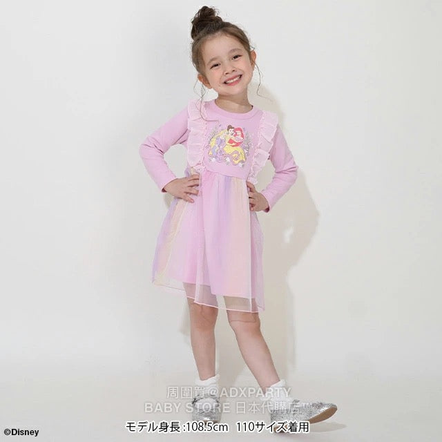 Japanese BDL x Disney Princess Tulle Dress (100-130cm) for Girls (Autumn Dresses)