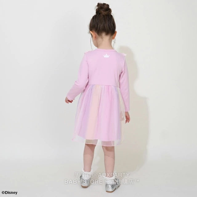 Japanese BDL x Disney Princess Tulle Dress (100-130cm) for Girls (Autumn Dresses)