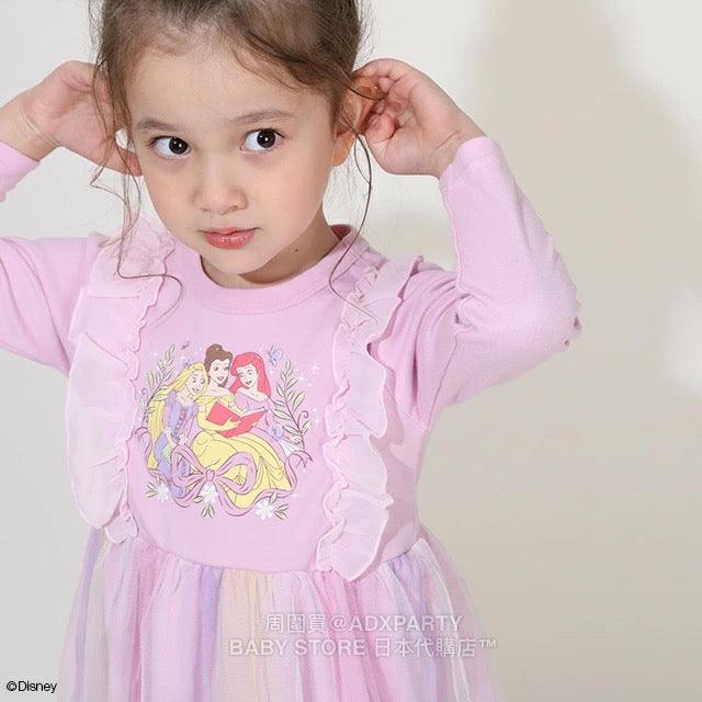 Japanese BDL x Disney Princess Tulle Dress (100-130cm) for Girls (Autumn Dresses)