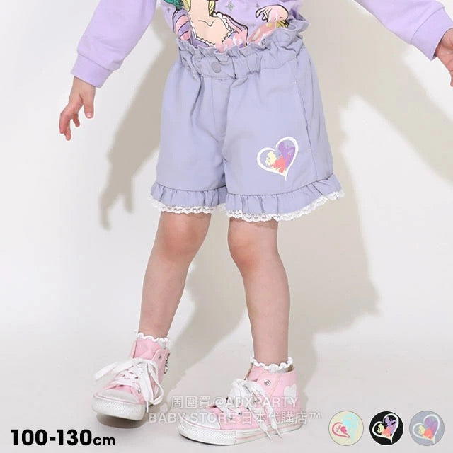 Japanese BDL x Disney Princess Lace Shorts 100-130cm Girls Autumn PANTS