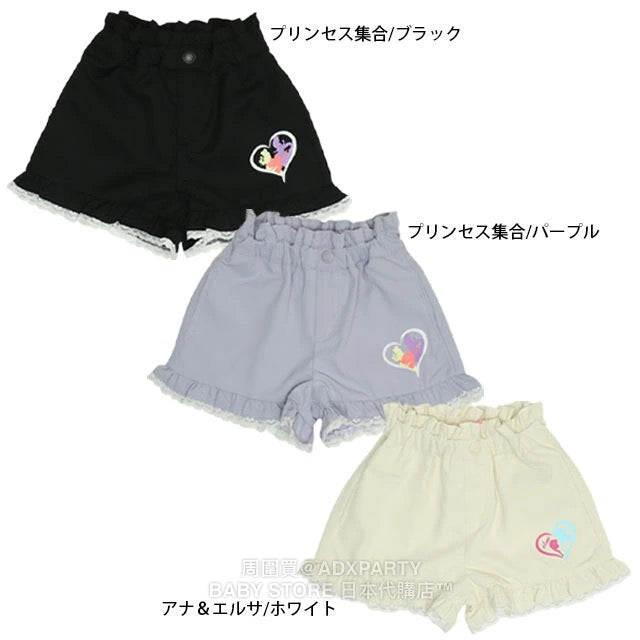 Japanese BDL x Disney Princess Lace Shorts 100-130cm Girls Autumn PANTS