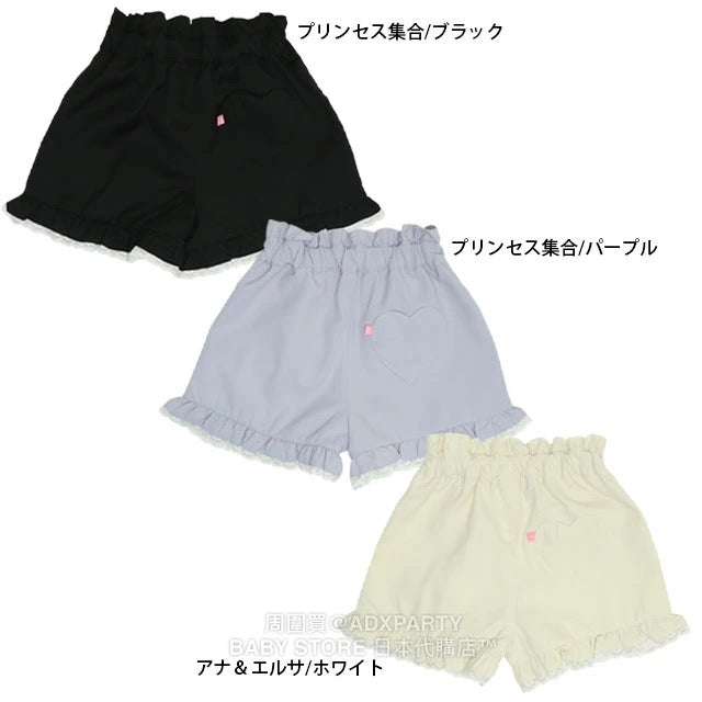 Japanese BDL x Disney Princess Lace Shorts 100-130cm Girls Autumn PANTS
