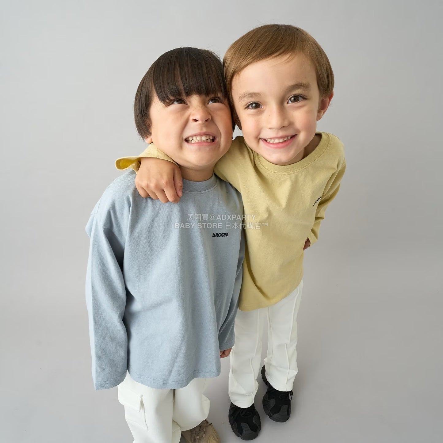 日本童裝 b・R# 簡約寬鬆oversized長袖上衣 100-150cm 男童款/女童款 冬季 TOPS