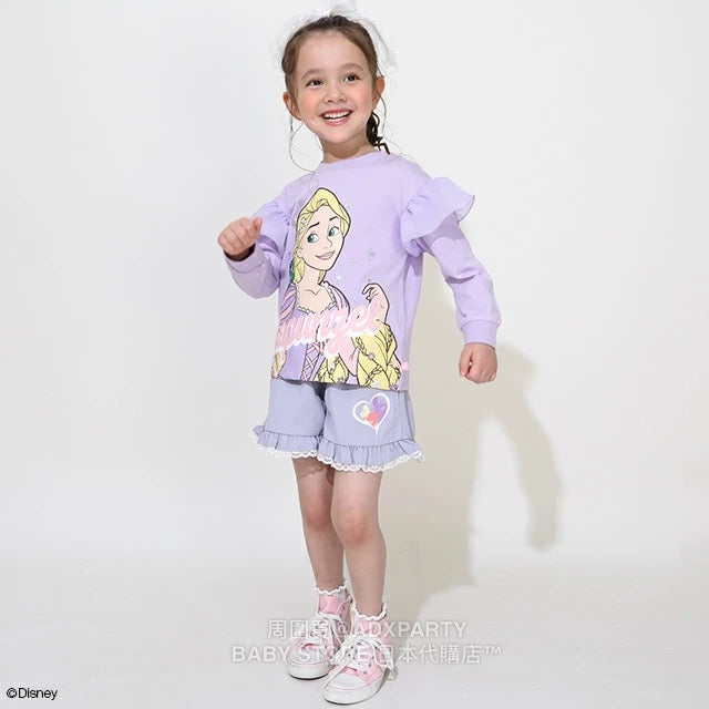 Japanese BDL x Disney Princess Lace Sleeve Top 100-130cm Girls Autumn TOPS