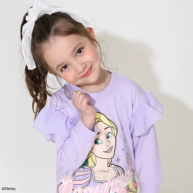 Japanese BDL x Disney Princess Lace Sleeve Top 100-130cm Girls Autumn TOPS