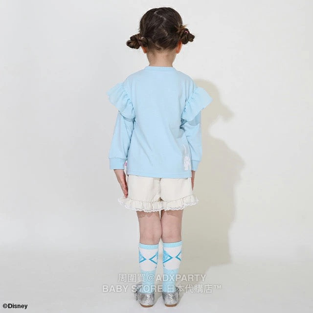 Japanese BDL x Disney Princess Lace Sleeve Top 100-130cm Girls Autumn TOPS